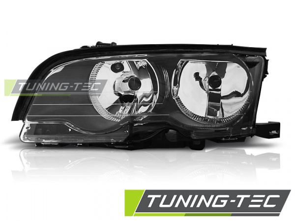 Upgrade Klarglas Scheinwerfer Links BMW 3er E46 Coupe/Cabrio 01-03 Schwarz